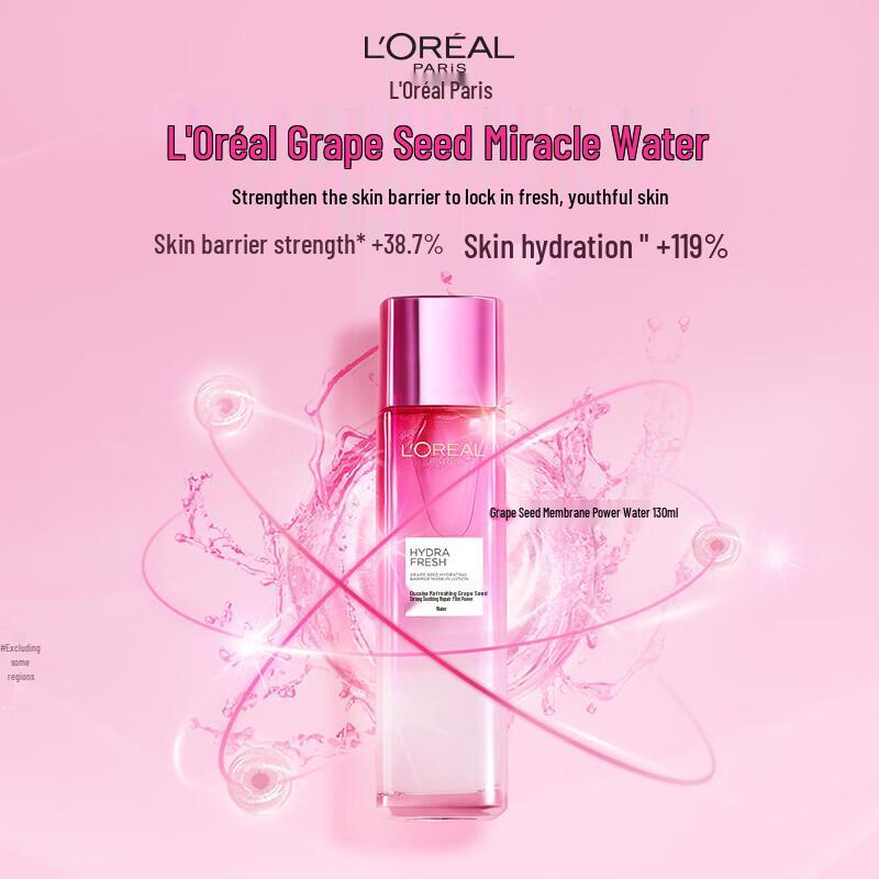 L Oreal Hydrafresh Grape Seed Fortifying Repair Water 130ml