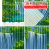 2pcs   2D FLAT PRINTING Curtains (Without Rod) Tropical Cascade Halloween Festival Popular Curtains&Drapes Machine Washable
