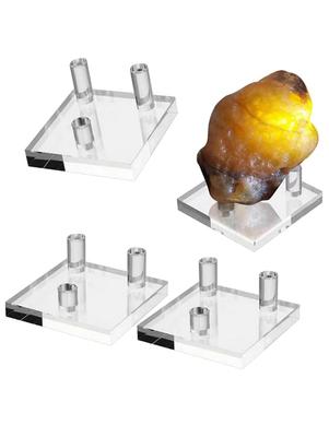 S.fields.inc Suportes de Exibição de Minerais, Suportes de Exibição de Amostras, Conjunto de 4, para Minerais, Pedras Naturais e Pedras de Poder, Resina Acrílica (Médio)
