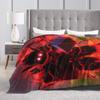 Warm Blanket Travel B-Blox Kitsune Fruits Throw Blanket  Flannel Bedspread For Outdoor Graphic Sofa Bed Cover