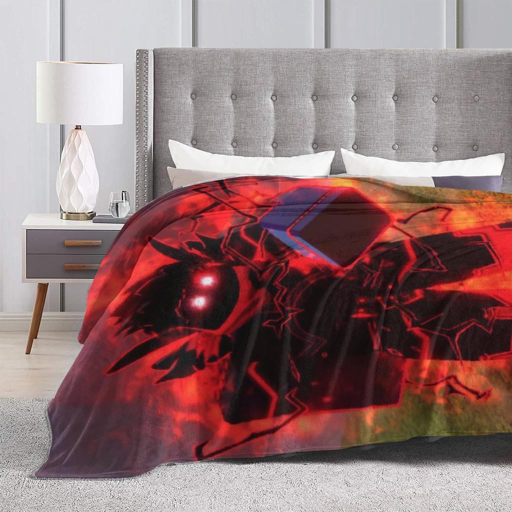 Warm Blanket Travel B-Blox Kitsune Fruits Throw Blanket  Flannel Bedspread For Outdoor Graphic Sofa Bed Cover