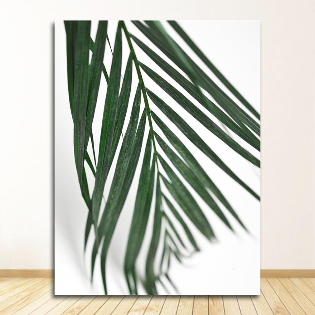 Nordic Posters And Prints Wall Art Picture Home Decoration Fresh Green Cactus Big Tropical Leaves Canvas Painting Plants