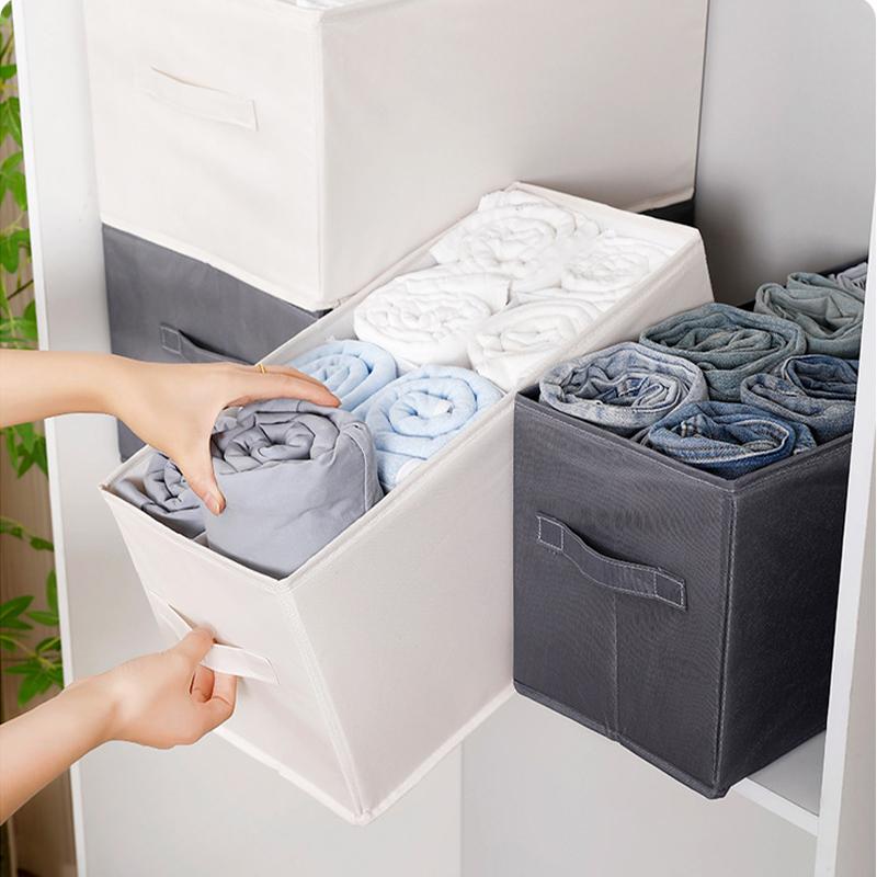 Organizer für Unterwäsche Socken BH Hosen Schal Krawatte Aufbewahrungsbox Jeans Kleiderorganisation Schubladeneinteiler Kleiderorganizer