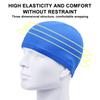 1Pcs Ultra-Thin Free Size Unisex Polyester Cloth Swimming Cap Protecting Ears Long Hair Water Sports Swimming Cap