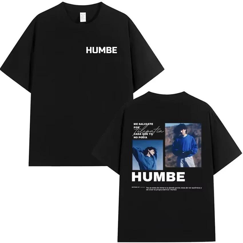 

2026 Singer Humbe Dueno Del Cielo Tour Pattern Mens Hip Hop Pop Fan Fashion Cotton TShirt Gothic Street Style Tshirts S