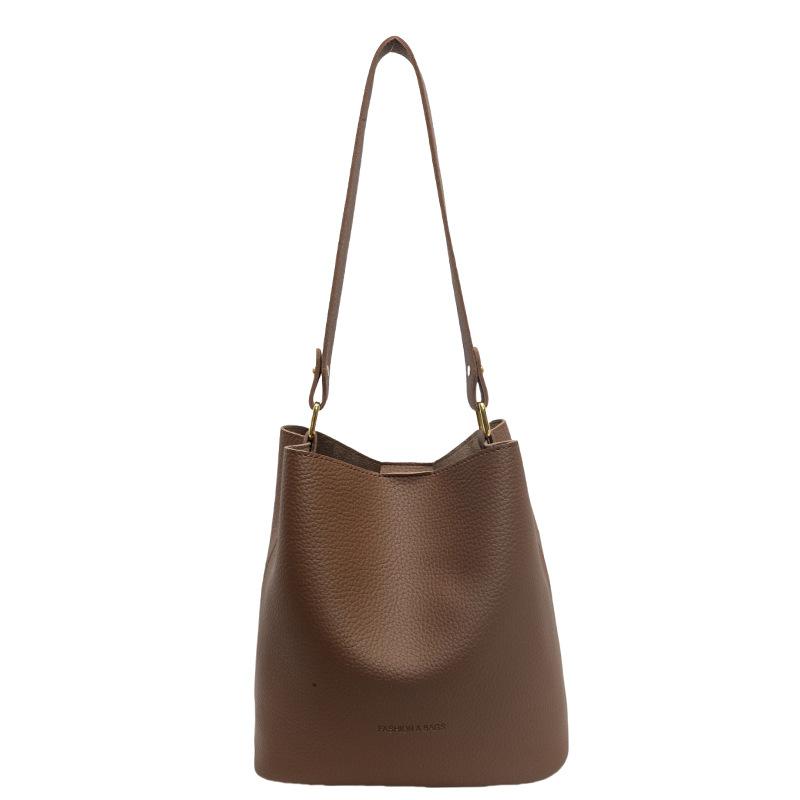 This Year, the Popular Shoulder Bucket Bag Women's 2025 New Work Large-capacity High-end Messenger Bag