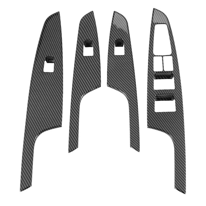 ABS Chrome Door Window Glass Panel Armrest Lift Switch Button Cover Trim for Hyundai Tucson 2015- Car Accessories Car Parts