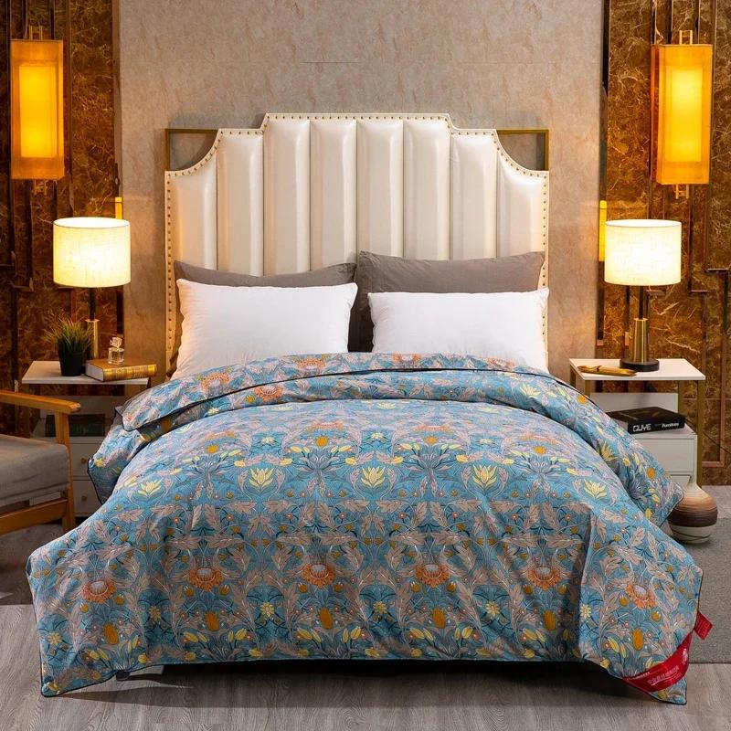 All Season Queen Size Bed Comforter Cooling Down Alternative Quilted Duvet Insert with Corner Tabs Winter Warm Machine Washable