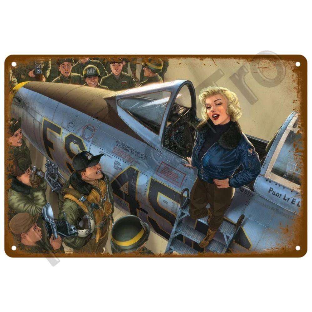 Metalowa Tabliczka Dekoracyjna na Ścianę do Garażu Motocyklowego 20x30cm