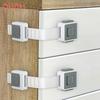 1-8PCS Child Safety Lock  Drawer Lock  Baby Proofing Products Proof Drawer Oven Door Locks Adjustable Length Easy To Install
