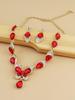 Latest Stylish Design Fancy Wedding Party Crystal Necklace Jewellery Set for Women