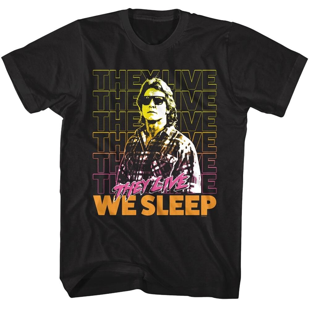 They Live We Sleep George Nada Men T Shirt M
