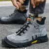 Men's Safety Shoes Steel Toe Men's Boots Anti-smash Anti-puncture Work Boot Working Shoes Slip-Resistant Winter Boots Breathe