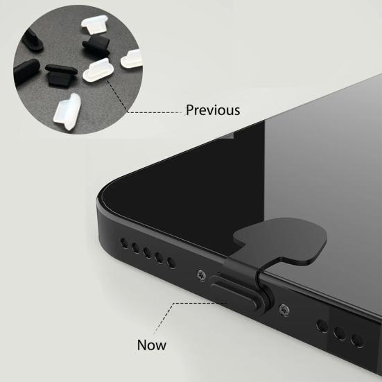 Cell Phone Silicone Dust Plug for iPhone for Android 8Pin Type-C Waterproof Tablet Mobile Phone Charging Port Cover Dust Protector Stopper