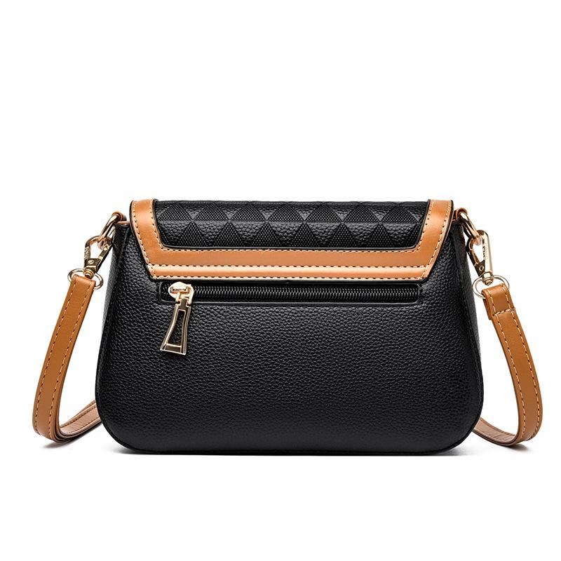 PU leather women's bag 2025 new mother-in-law bag women's mini shoulder bag simple middle-aged mother messenger bag