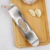 Garlic Masher Stainless Steel Garlic Press Mincer Dishwasher Safe Manual Curved Garlic Crusher Chopper Tool for Kitchen