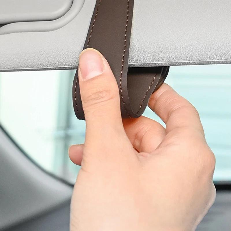 Magnetic Car Sunglasses Holder Sun Visor Clip for Mitsubishi Outlander Lancer Pajero ASX Auto Accessories