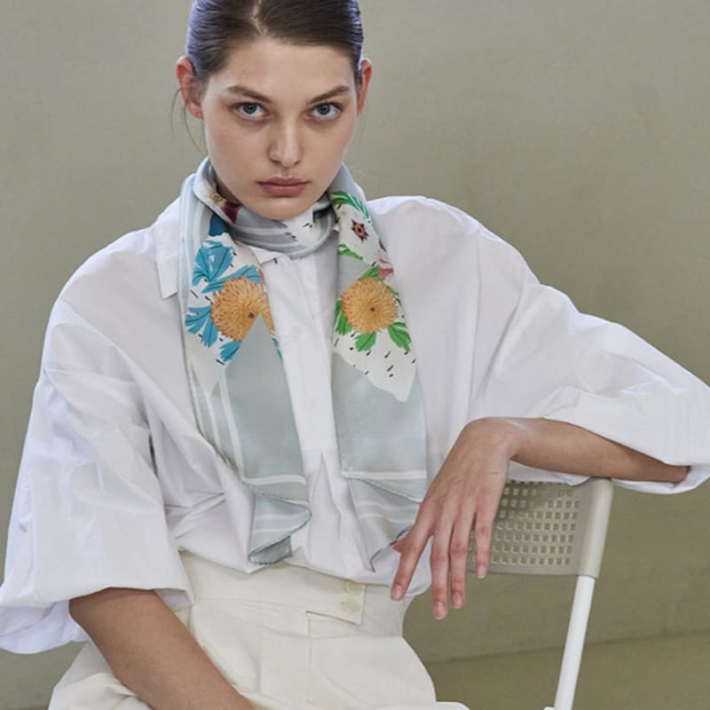 ANA MAISON Dulgi Long Petit Silk Scarf [PML-1406]