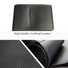 Black PU Artificial Leather Steering Wheel Cover Hand-stitched Car Steering Wheel Covers for Smart Fortwo