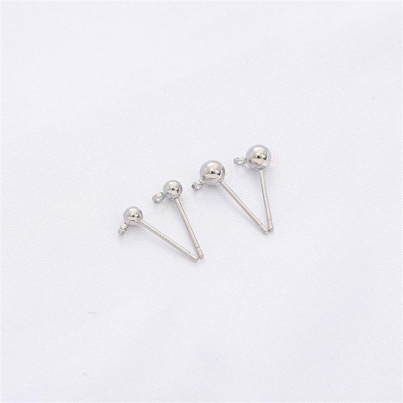 1Pair Copper Ball Belt Sling Needle For DIY Necklace Bracelet Jewelry Making Accessories Handmade Supplies