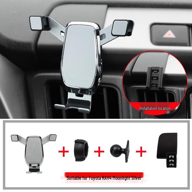 Wireless Charging Phone Holder for Toyota RAV4, Prado, and Land Cruiser