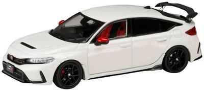 Hobby Japan HJD43 Scale Honda Civic Type R with Genuine Championship Finished Model 1/43 (FL5) Options, White,