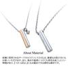 Petit Jewel Hidden Heart Pair Set of Stainless Steel and Christmas YU-NA Necklaces, 2, 316L, Men's Women's, Couple's Gift, Anniversary,