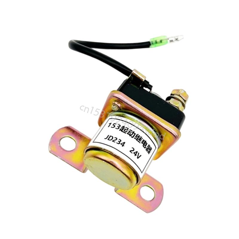 Strong Metal Starter Relays Solenoid 12V/24V large power Starter Solenoid Relays Suitable for Engine Motorcycle D7WD