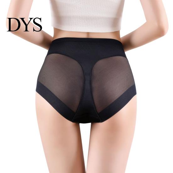 Women Ice Silk Underwear Panties Seamless High Waist Tummy Control Good Breathability Solid Lady Color Slim Fit Thin Quick Dry Casual Sport Underpants