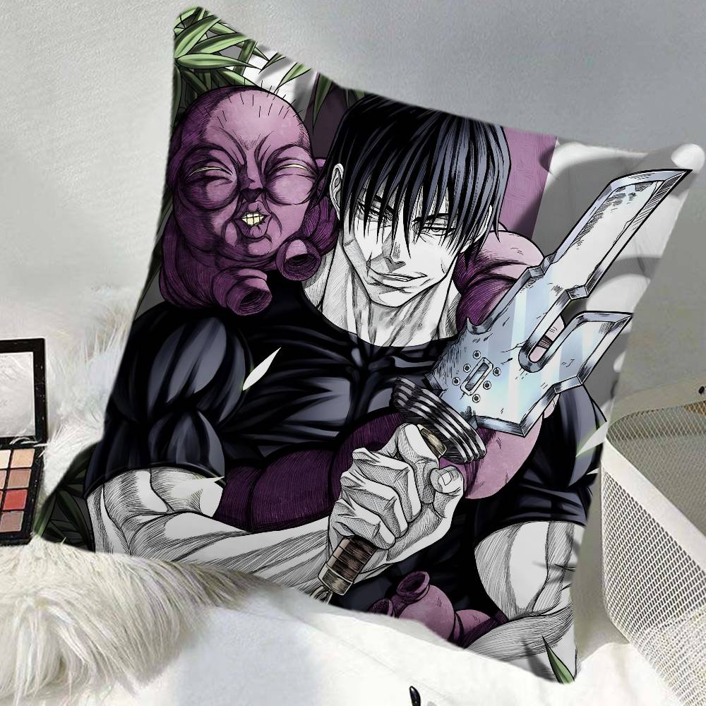 Anime KKaisen Pillow Case Square Pillow Bedroom Sofa Leisure Comfort Cushion Car Home Decoration