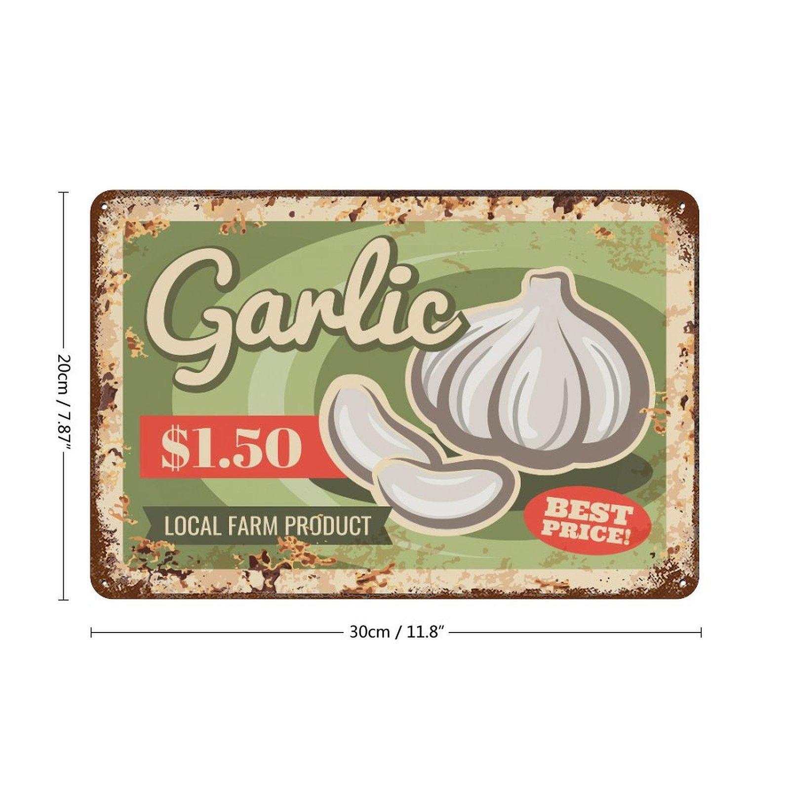 

1-Pack rusty vintage wall plaque metal, 20×30cm and 30×40cm, aged décor for entryway, studio or dining room 20*30CM