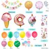Candy Donut Ice Cream Foil Balloon Sets Arch Kit Set Birthday Party Colorful Home Decoration