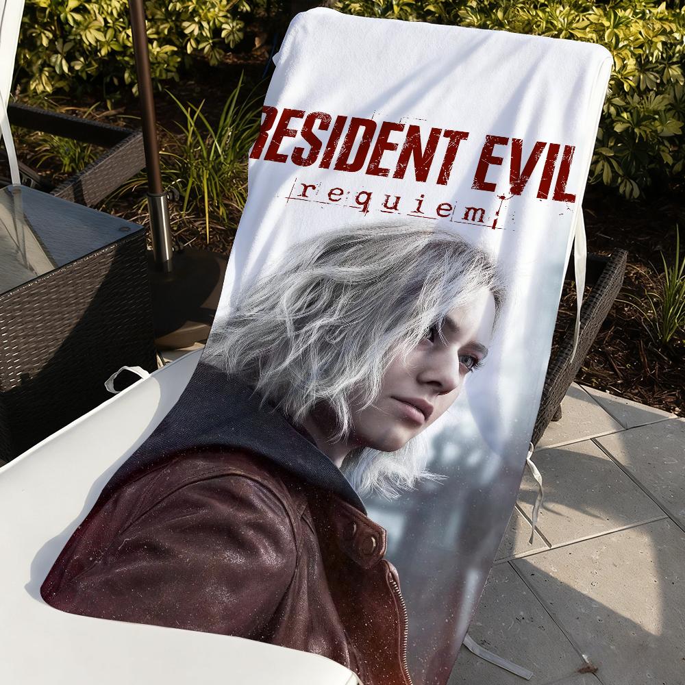Classic Game R-Resident E-Evil Requiem Towel Soft Pool Gift For Travel Gym Shower Camping Quick Dry Sports Large Beach Towels