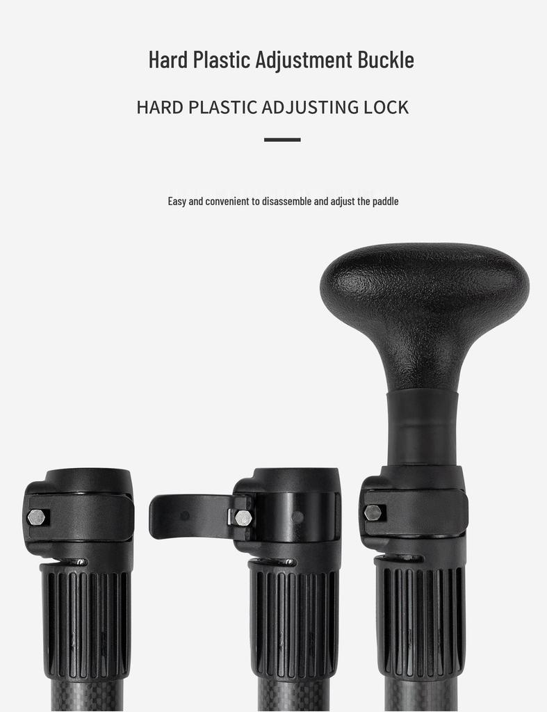 KOETSU Inflatable Paddleboard & Kayak Paddle, Carbon Pattern, Single/Double Head, Versatile Design
