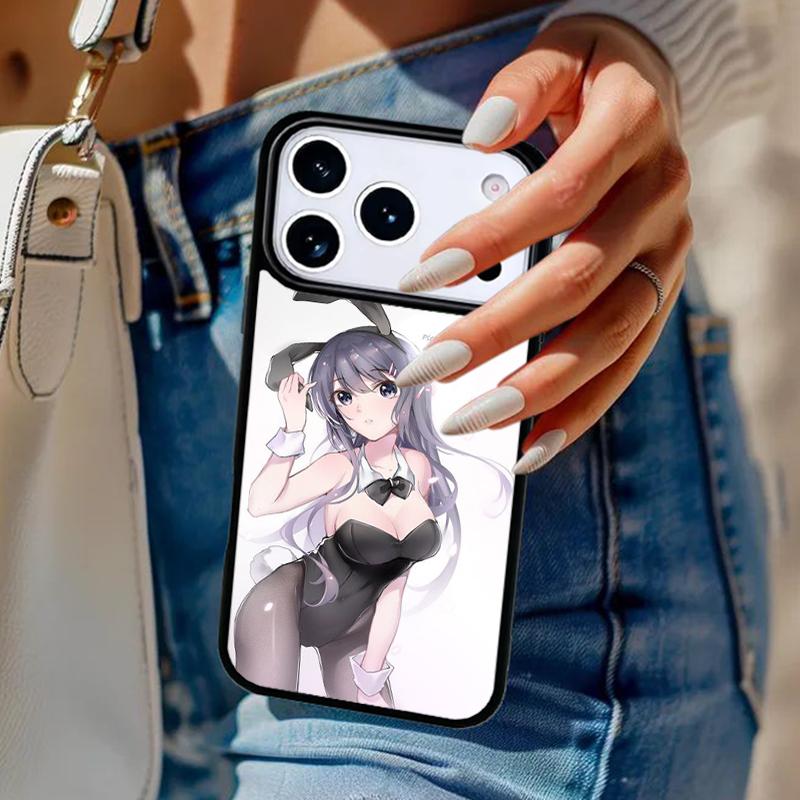 Anime Hentai Bunny Girl Phone Case For iPhone 17 Air 14 15 13 12 Max Cover For Apple 14 15 16 16e 11 Pro Max Plus Coque