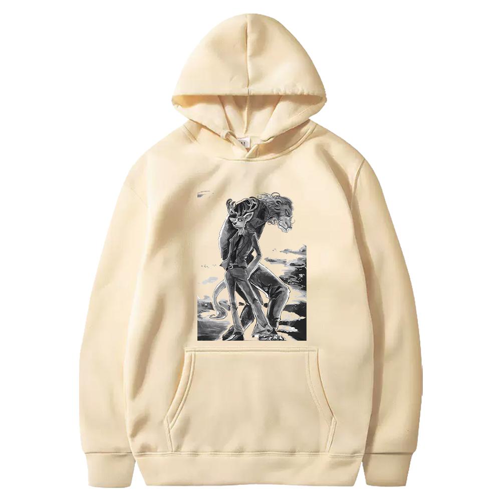 BEASTARS Anime Clothing Rouis Ibuki Cool Printed Hooded Men Women Manga Hoodies Casual Loose Sweatshirt Harajuku Male Streetwear