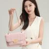New Sanrio Hello Kitty Synthetic Leather Chain Shoulder Bag Regular Women's Black/Pink/Ecru HHF250001