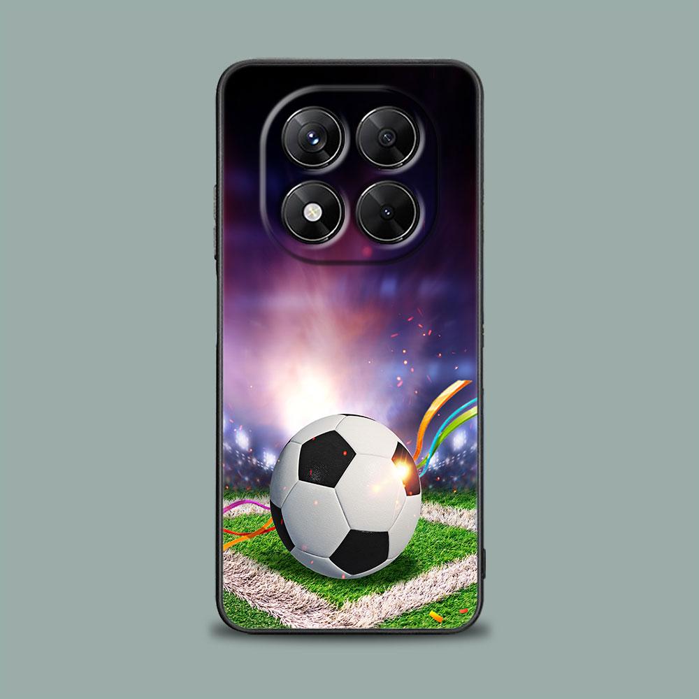 Football Field Soccer Ball Phone Case for Xiaomi Redmi 14C 12C 10C 13C 4G Redmi Note 14 13 12 11 10 Pro Plus 5G 12S 11S 9S Cover