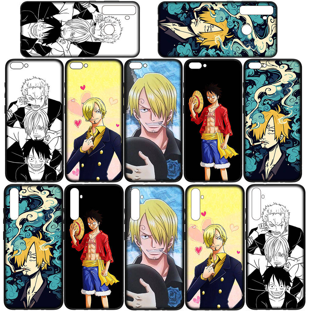 Phone Case for Samsung Galaxy S25 S23 S24 Ultra FE Plus A05 A06 A15 A16 A36 A37 A35 A54 A55 A56 A57 A25 A26 A53 A17 Funda Luffy One Pieces Sanji Cover