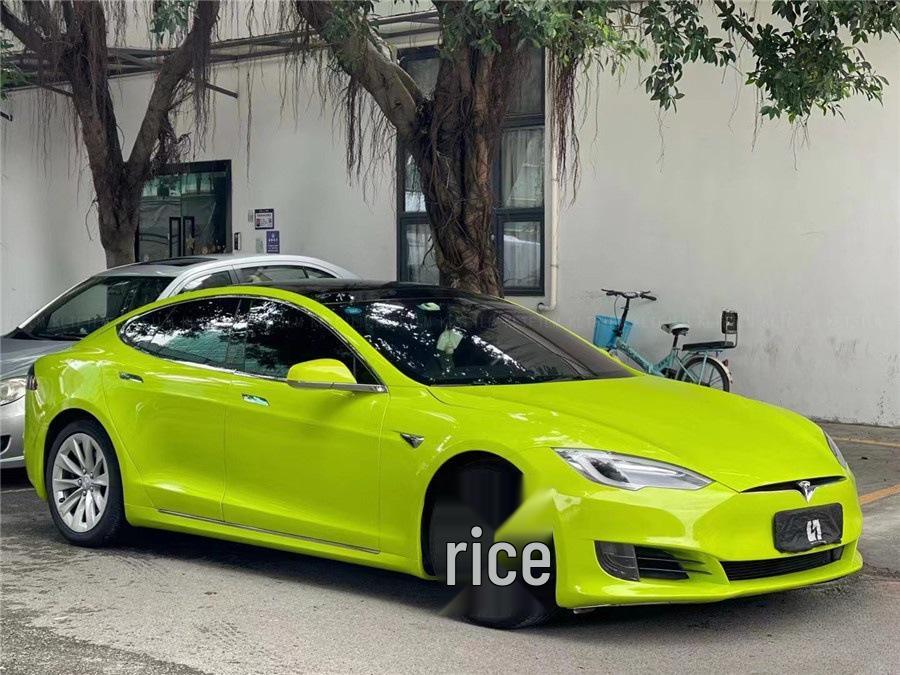 High Gloss PET Crystal Tender Sprout Green Car Color Change & Paint Protection Film
