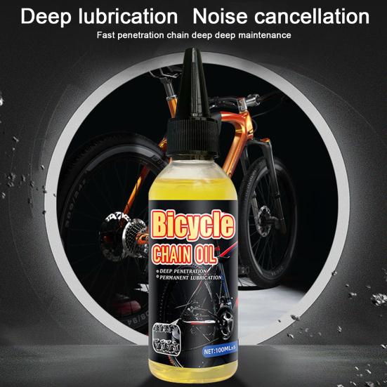 100ML Bicycle Chain Lubricant Long Lasting Mountain Bike Chain Lube Friction Reduction Road Lubricating Chain Oil Bicycle Maintenance Accessories