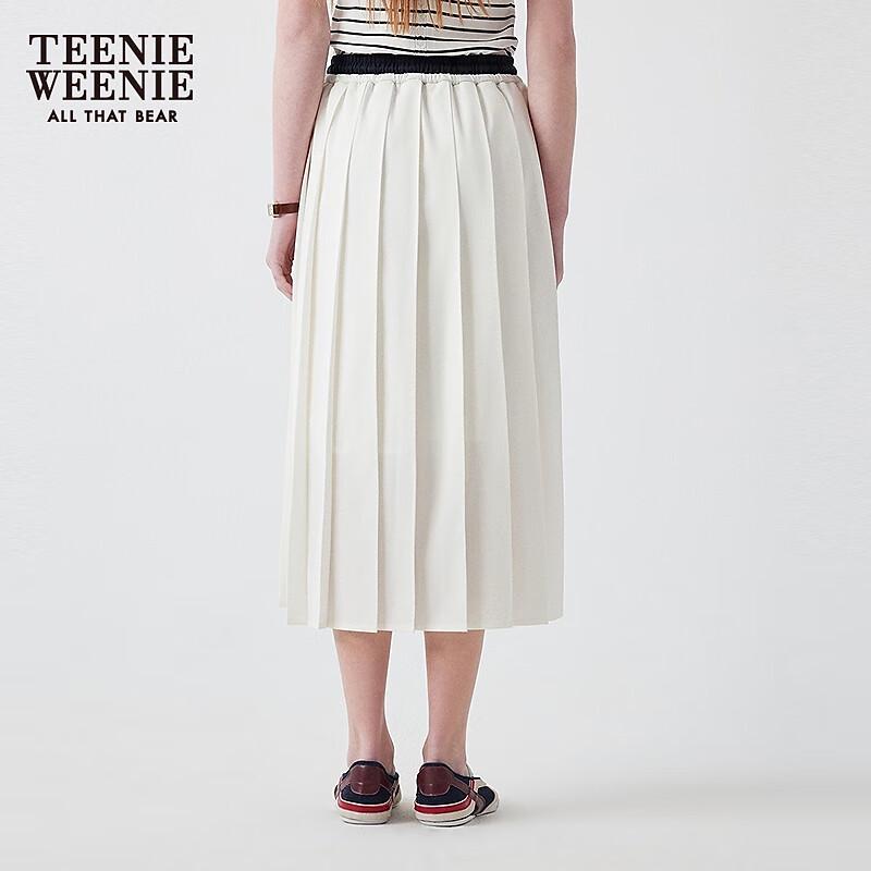Teenie Weenie Contrast Pleated A-Line Skirt