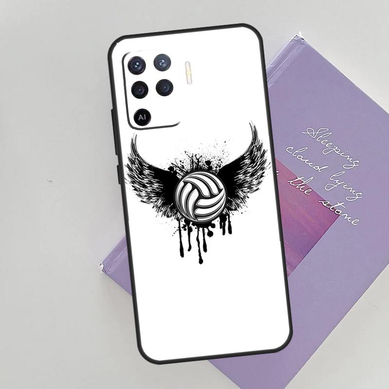 

Volleyball Sport Phone Case For Oppo A54 A74 A94 A15 A16 A17 A52 A72 A76 A96 A57 A58 A78 A98 A53S Cover Case OPPO A58 4G