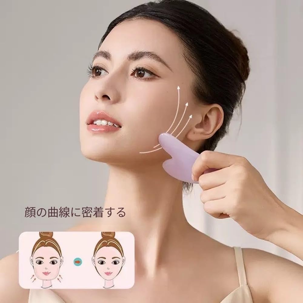 Facial Massage Natural Massage Tool for Face and for Beautiful Slimming Cellulite Wrinkle Swelling Face Body Massage Christmas Party Gift Roller,