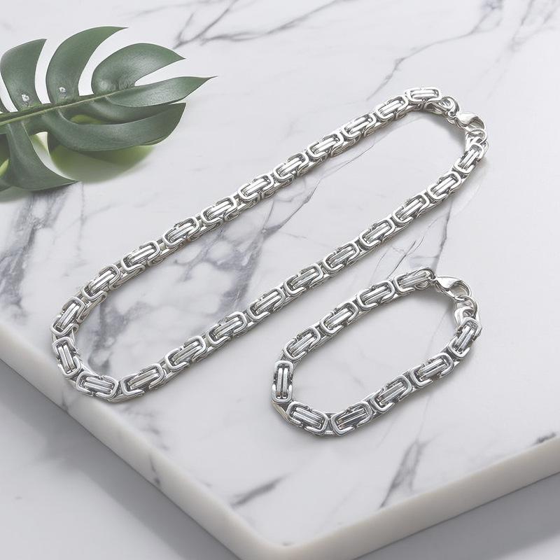 Heißes personalisiertes, nicht verblassendes Titanstahl-Kaiser-Kettenhalsband für Männer