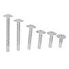 104 Pcs Self Drilling Screw M4.2 Cross Slot Round Washer Head Carbon Steel Self Drilling Screw for Household Appliance