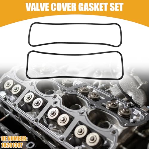 Partuto Cylinder Engine Valve Cover Gasket Replacement Part No. 10201397 - Car Valve Cover Gasket - Compatible with Chevrolet Silverado 1500 1999