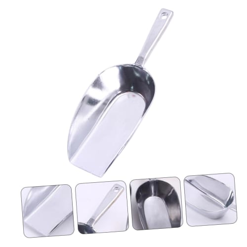 IWOWHERO Aluminum Alloy Ice Shovel, Stainless Steel, Refrigerator Ice Shovel, Multi-Function Shovel, Kitchen Scoop, Food Shovel, Ice Maker Scoop, Comm