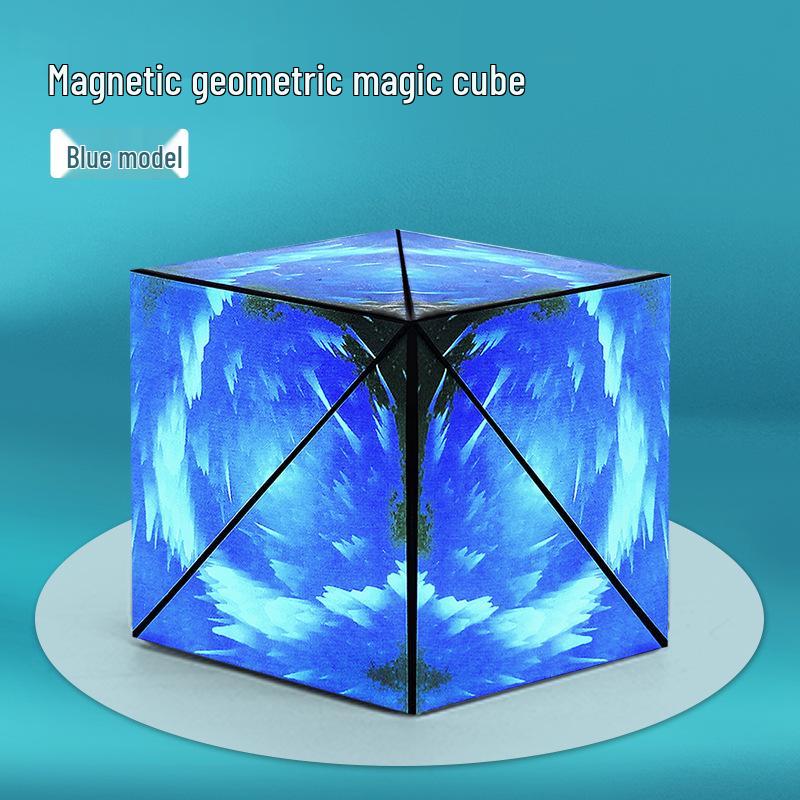 Cub Geometric Magnetic 3D - Jucărie Educativă pentru Copii și Ameliorator de Stres