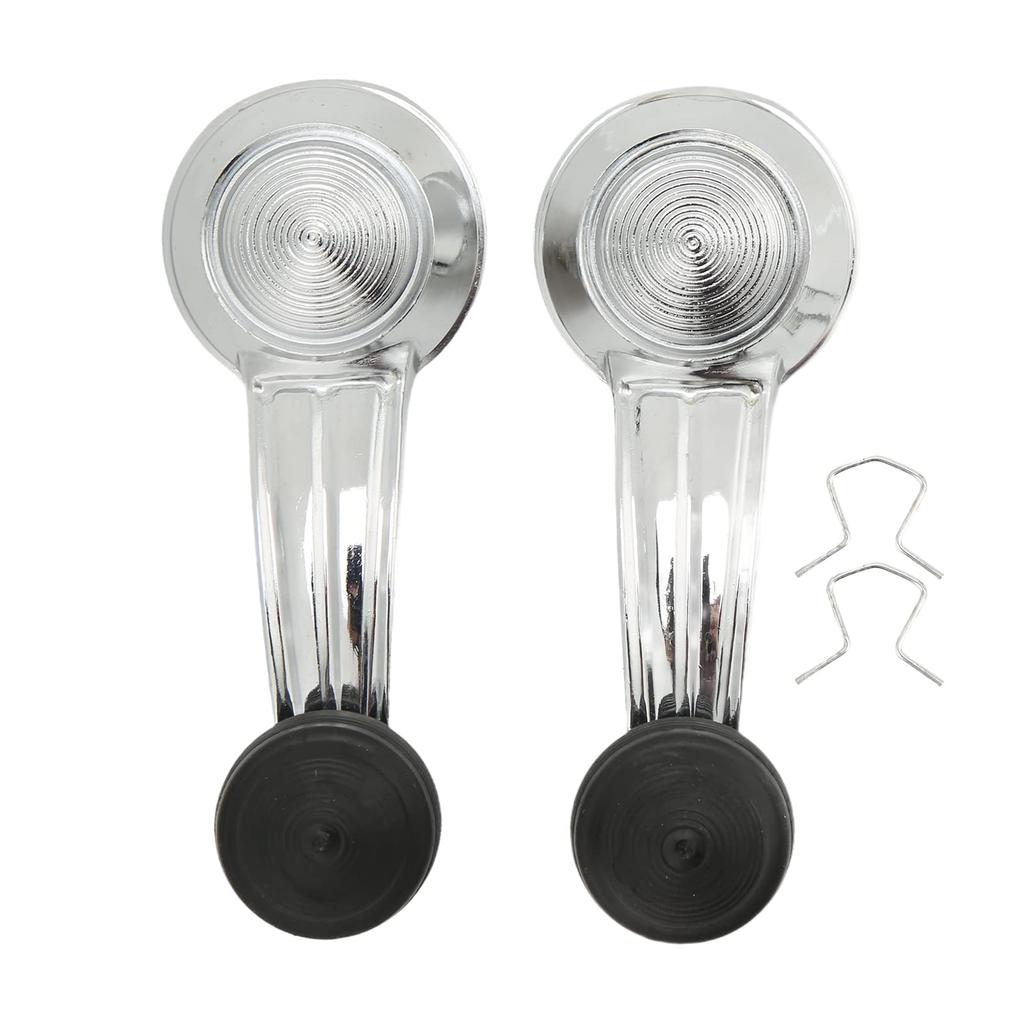 Window Crank Handle Winder, 2 Door Window Crank Handle Metal Chrome Replacement for Cadillac Cimarron Eldorado